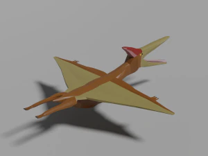 low-poly pteranodon 3D Model