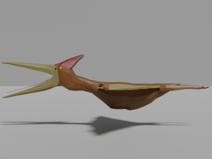 low-poly pteranodon 3D मॉडल