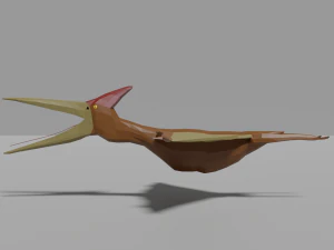 low-poly pteranodon 3D Model