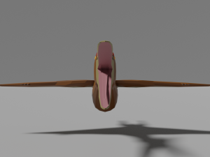 low-poly pteranodon 3D मॉडल