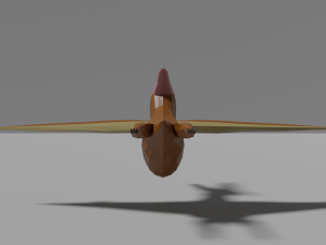 low-poly pteranodon 3D मॉडल