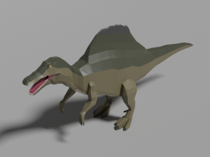 low-poly spinosaurus 3D Model