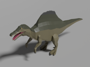 low-poly spinosaurus 3Dモデル