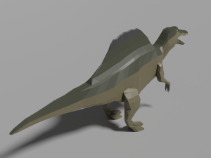 low-poly spinosaurus 3D Model