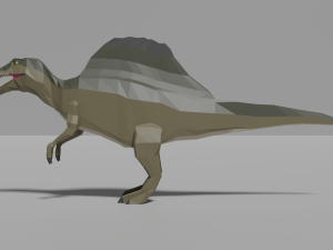 low-poly spinosaurus 3D Model