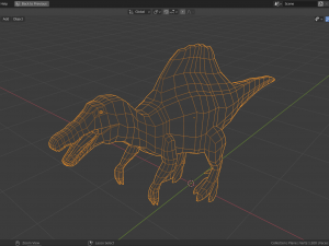 low-poly spinosaurus 3D Model