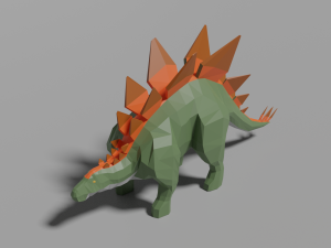 low-poly stegosaurus 3D Model