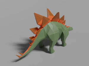 low-poly stegosaurus 3D Model