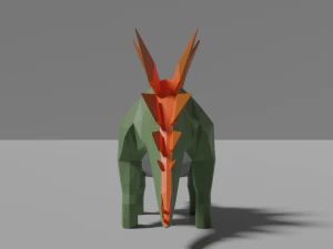 low-poly stegosaurus 3D Model