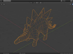 low-poly stegosaurus 3D Model