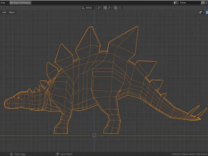 low-poly stegosaurus 3D Model