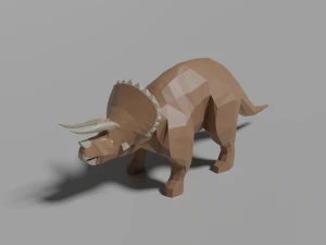 低聚三角龙 3D 模型