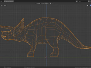 low-poly triceratops 3D Model