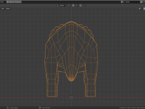 low-poly triceratops 3D मॉडल