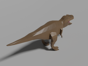 low-poly tyrannosaurus Model 3D