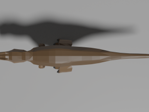 low-poly tyrannosaurus Model 3D