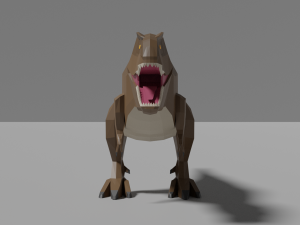 low-poly tyrannosaurus Model 3D