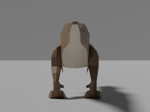 low-poly tyrannosaurus Model 3D