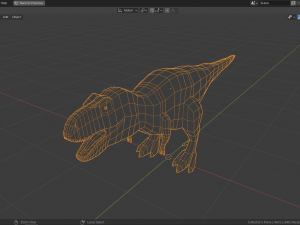 low-poly tyrannosaurus Model 3D