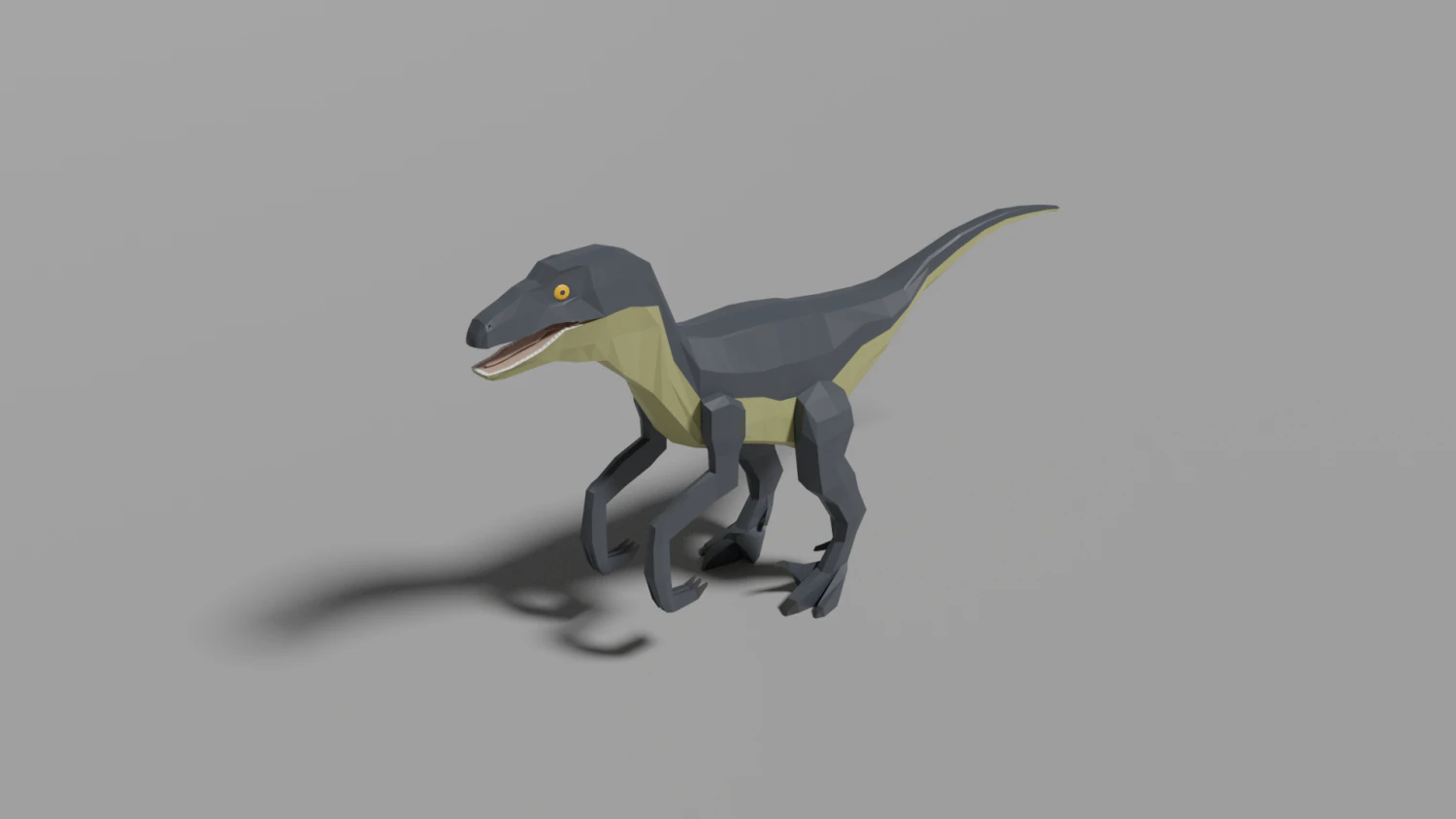 low-poly velociraptor 3D Model .c4d .max .obj .3ds .fbx .stl .blend 