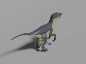 low-poly velociraptor 3D Model