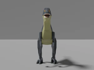 low-poly velociraptor 3D Model