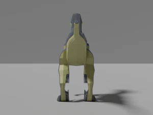 low-poly velociraptor 3D Model