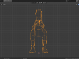 low-poly velociraptor 3Dモデル