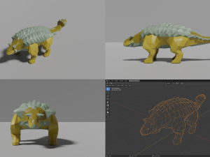 dinosaurs pack 3D Модель