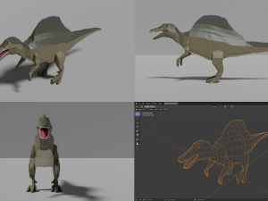 dinosaurs pack 3D Модель