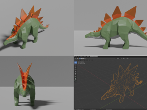 dinosaurs pack 3D Модель