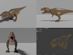 dinosaurs pack 3D Модель
