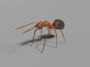 low-poly ant 3Dモデル