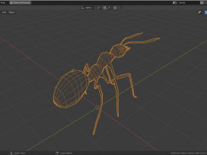 low-poly ant Model 3D