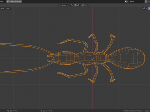 low-poly ant Model 3D