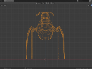 low-poly ant Model 3D