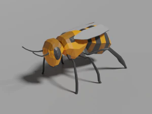 pszczoła low-poly Model 3D