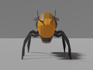 low-poly bee 3D Model