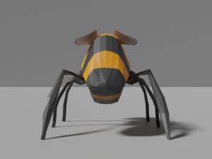 low-poly bee 3D Model
