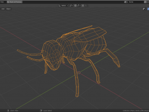 low-poly bee 3D Model