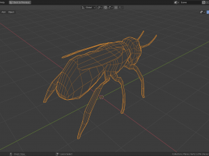 low-poly bee 3D Model