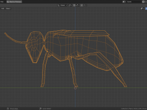low-poly bee 3D Model