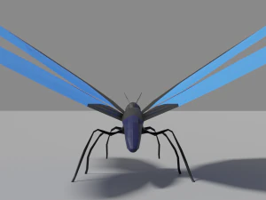 low-poly butterfly 3D Model