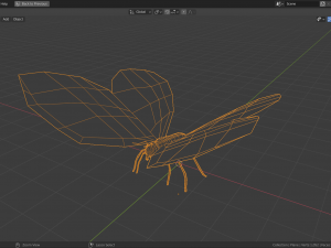 low-poly butterfly 3D मॉडल