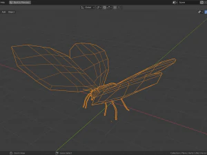 low-poly butterfly 3D Model