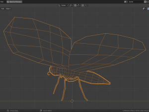 low-poly butterfly 3D मॉडल