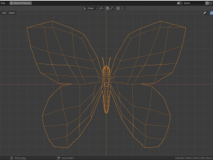 low-poly butterfly 3D मॉडल