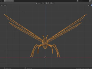 low-poly butterfly 3D Model
