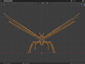 low-poly butterfly 3D मॉडल
