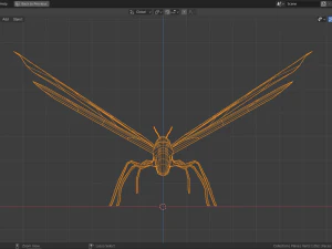 low-poly butterfly 3D Model